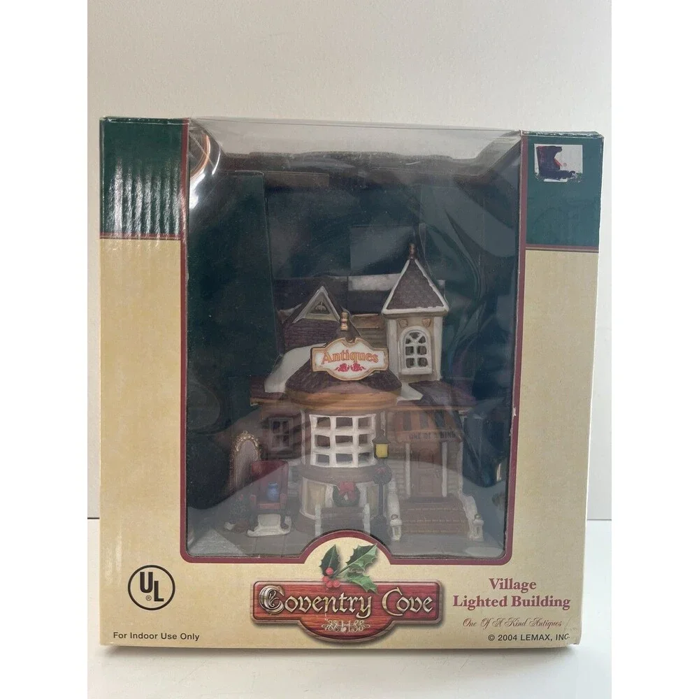 Lemax Coventry Cove 2004 One Of A Kind Antiques Village Lighted Building Retired